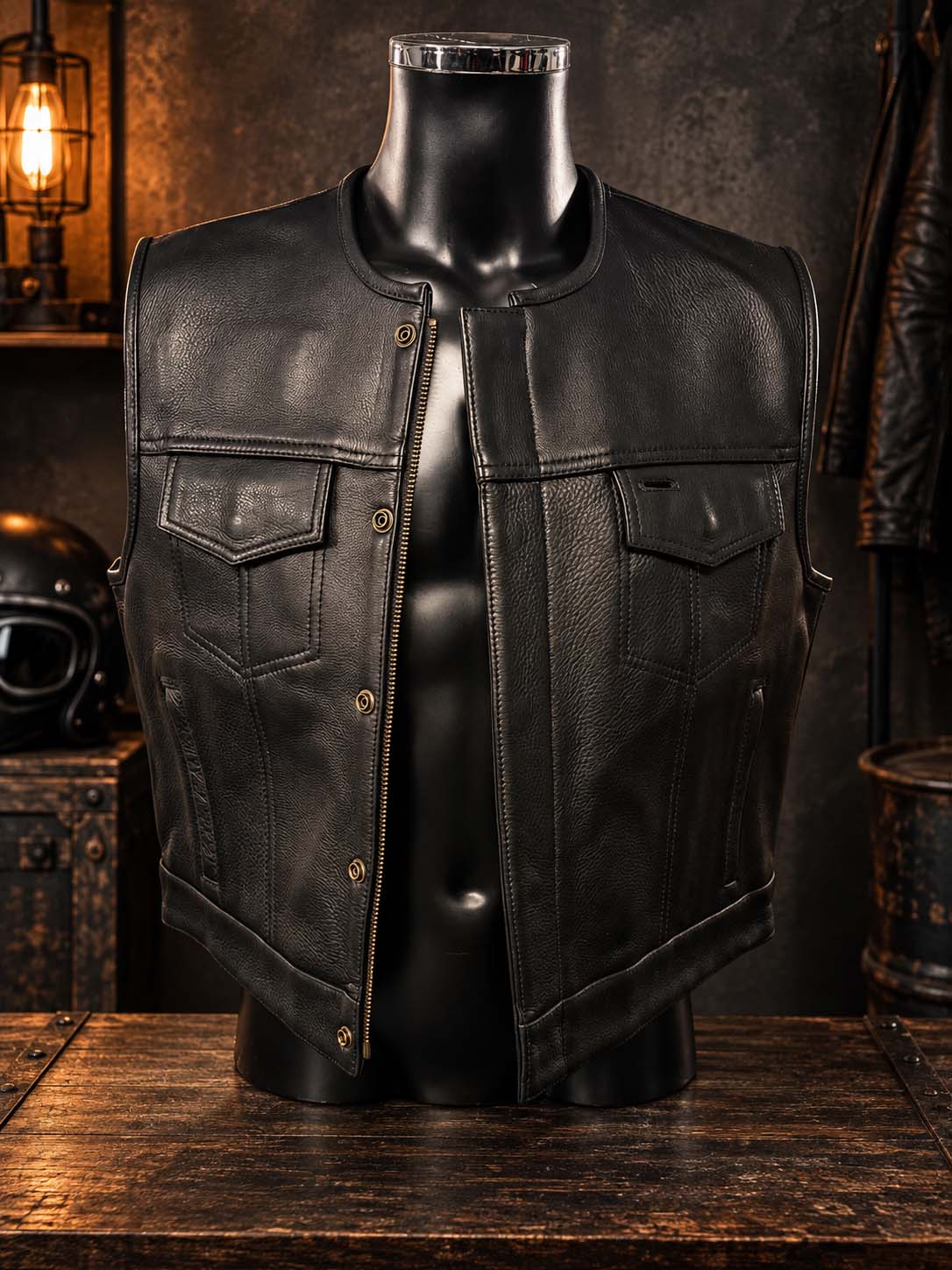 Gilet Cuir Anarchy