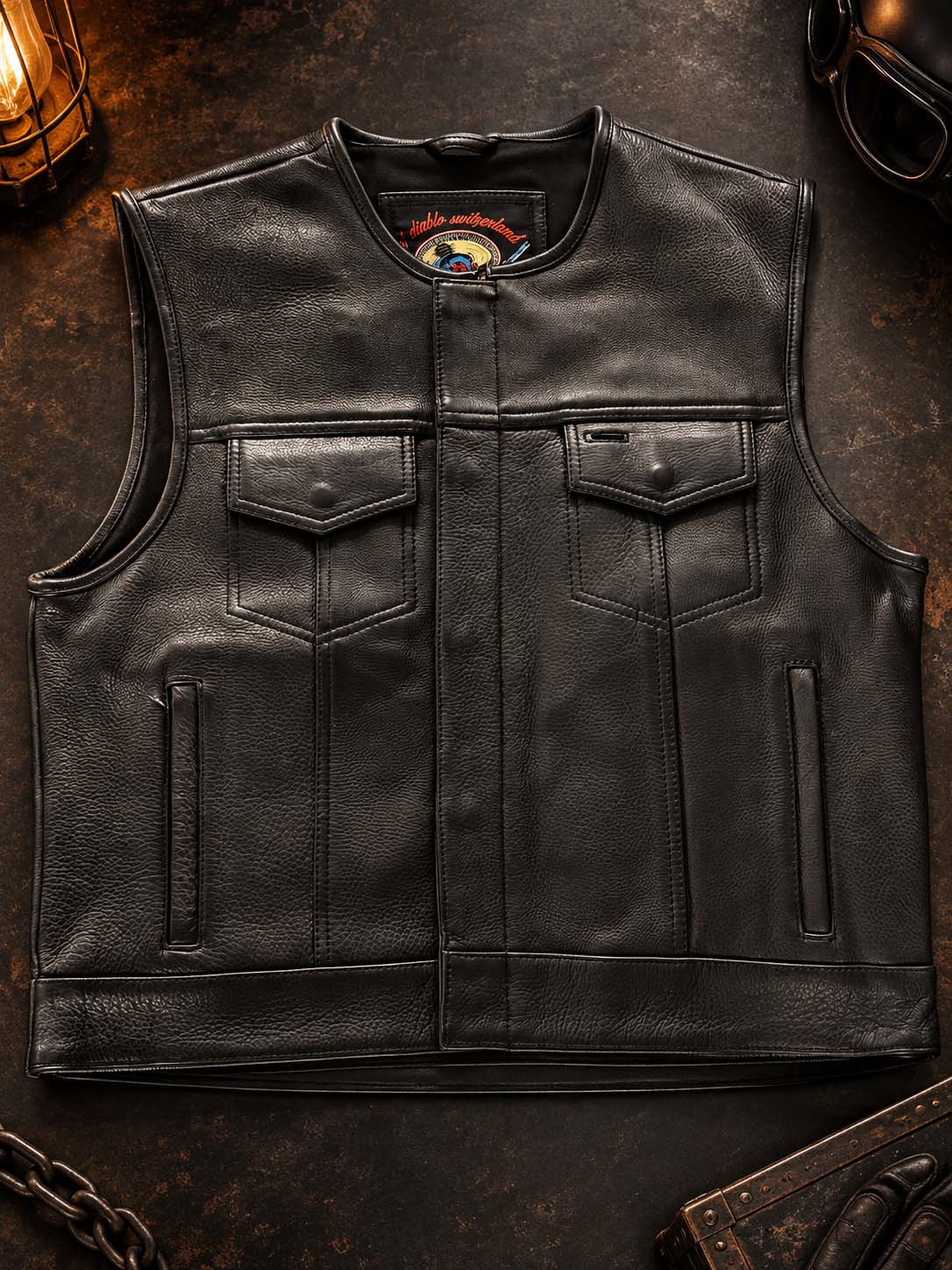 Gilet Cuir Anarchy – Image 5